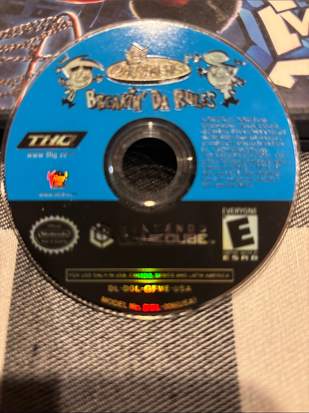 HQ Blue and Black Beatnik Da Rules (Nintendo GameCube) Disc